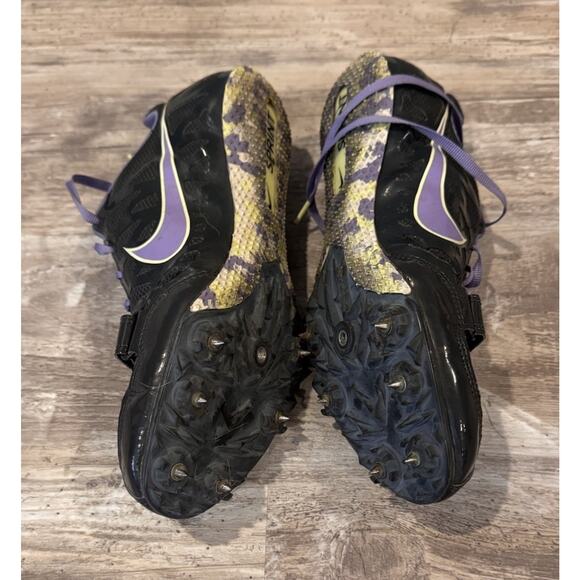 Nike Zoom Rival S Shoes Women's 9 Black/Purple Track & Field Spikes 456811-053 - Picture 4 of 7